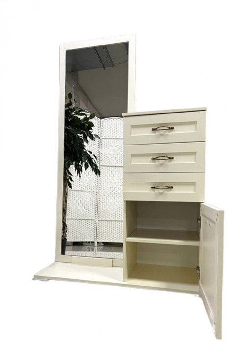 Бэль Комод с зеркалом Слоновая кость