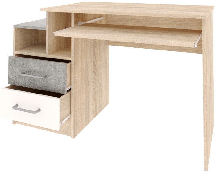 Модульная подростковая спальня Колибри-Лофт, Дуб сонома/Ателье светлое