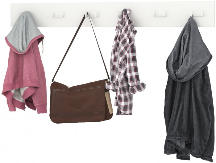 Октава 15.14.02 Вешалка + 15.14.02 Вешалка, белый шагрень