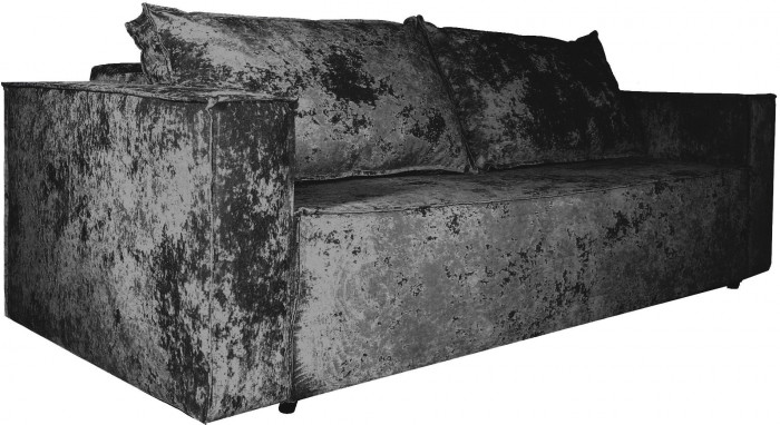 Диван-кровать Лофт Люкс Плюш, еврокнижка, 140х195, черный