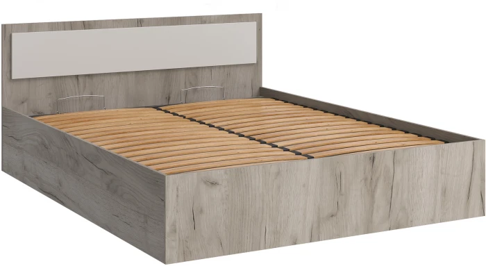 Кровать 1,6м с подъемным механизмом Фиеста NEW, Крафт серый/Кашемир