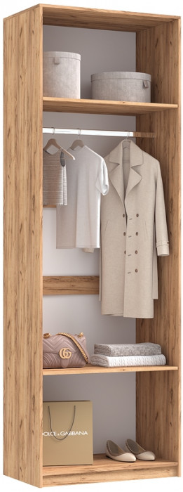 Тумба косметическая со шкафом 2х-ств Марвэл, Крафт золотой/Мальта грей