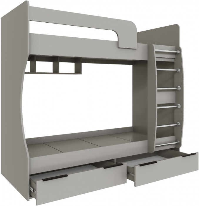 Кровать Мадрид (0,8) двухярусная, Кашемир