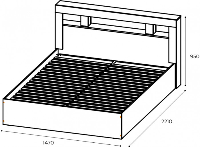 Кровать с подъемным механизмом Прима 140х200