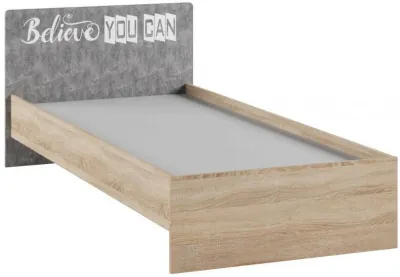 Колибри-лофт Кровать дуб сонома/ателье светлое 900