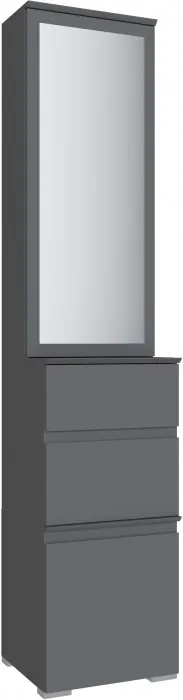 Модульная прихожая Плейона, набор 1, Графит серый