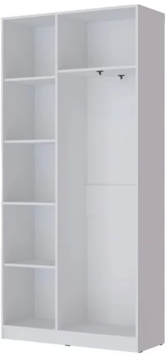 Модульная гостиная "Апполия", композиция 1 - Белый/Белый дуб