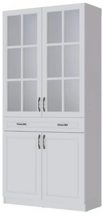 Модульная гостиная "Апполия", композиция 2 - Белый/Белый дуб