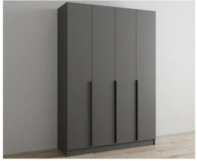 Шкаф Мадрид 160 без зеркала, графит серый