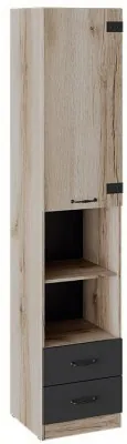 Окланд ТД-324.07.20 Шкаф комбинированный (Фон Черный/Дуб Делано)