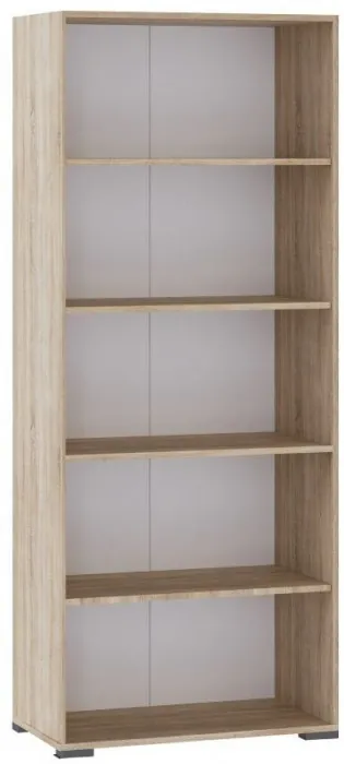 Стеллаж к столу компьютерному дуб сонома/белый