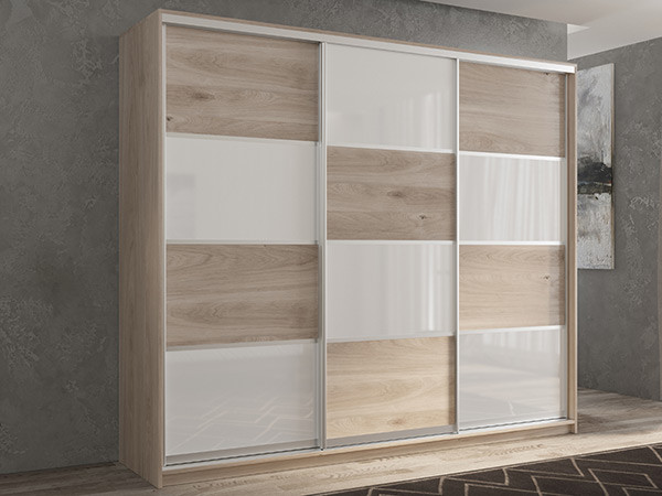 Шкаф-купе Кааппи 14 Кастелло Серый 240х45х230 см