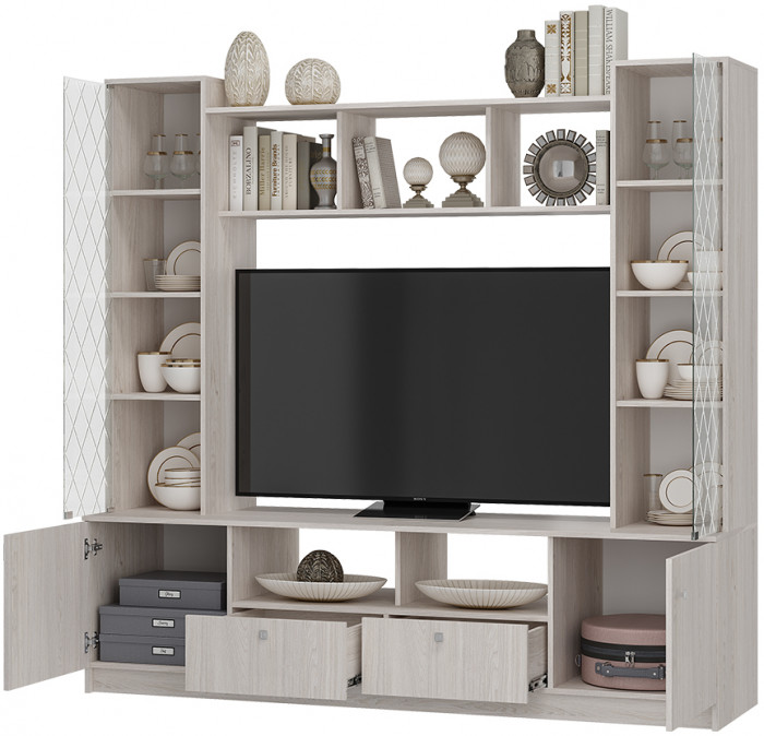 "Зарина" ЦС-01 Центральная секция Ясень белый