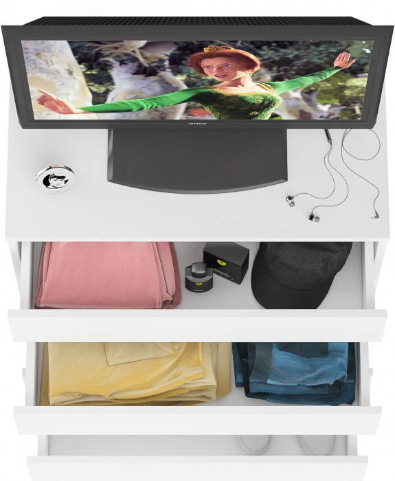 Мори Комод МК800.4, цвет белый, ШхГхВ 80,4х41х94 см.