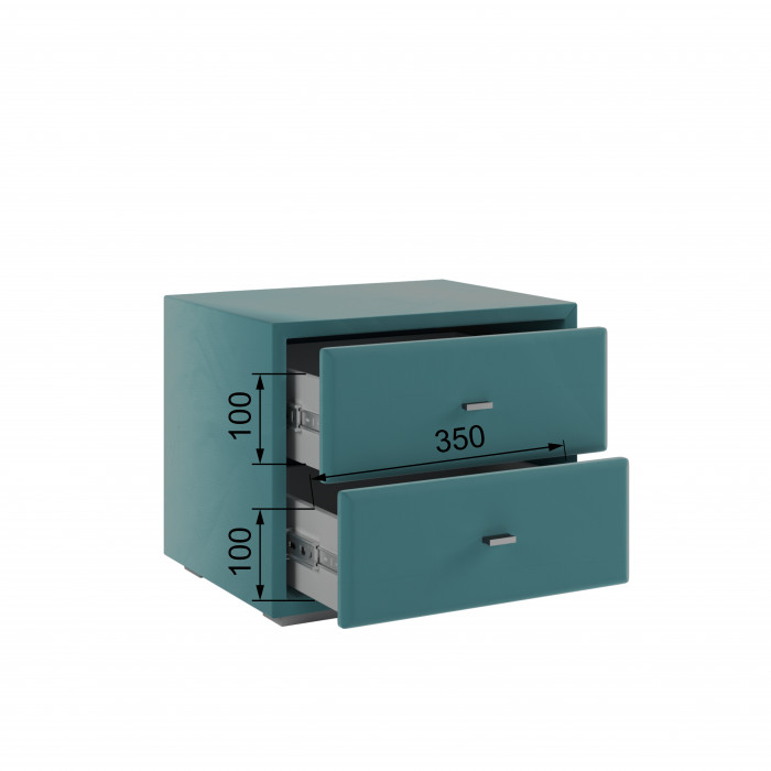 Тумба прикроватная интерьерная бирюза