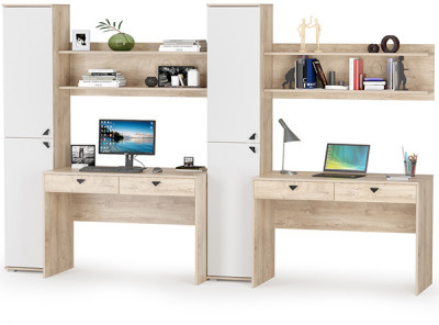 КР100 Бостон № 09, цвет дуб эндгрейн элегантный/12.69+09.132+13.154+12.69+09.132+13.154, ШхГхВ 307,6х57,2х194,4 см., ун. сборка