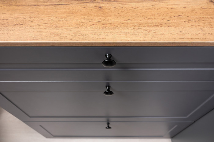 Остин Прихожая 10, цвет серый графит/дуб крафт золотой, ШхГхВ 120х54,3х229,6 см., универсальная сборка