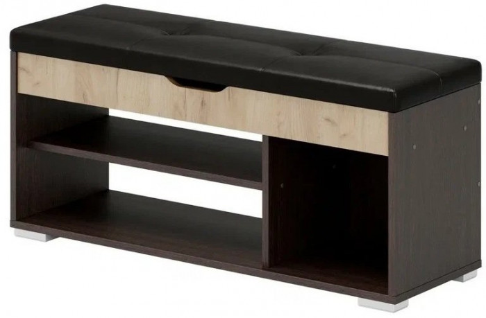 Эва Банкетка БК-001 (Венге / Дуб золотой)