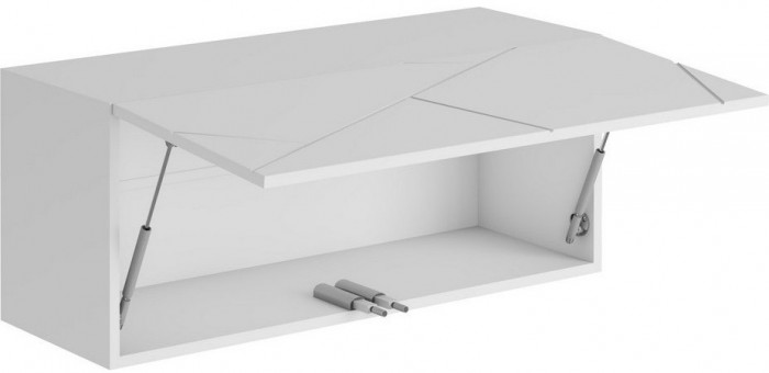 Модульная гостиная Гранж, композиция 3 (Белый (Шагрень)/Крафт золотой / Белый софт)