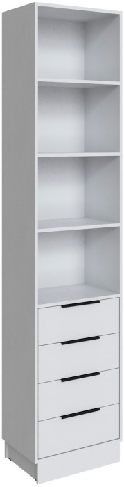 Шкаф Мадрид торцевой (0,35) с 4 ящ, Белый