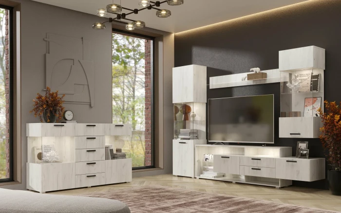 Алтея Комод дуб крафт белый