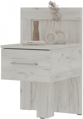 Гранд тумба прикроватная (0,450 х0,694х0,470) дуб крафт белый