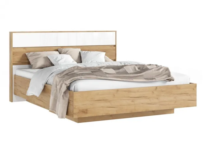 Спальня дуб крафт/белый глянец