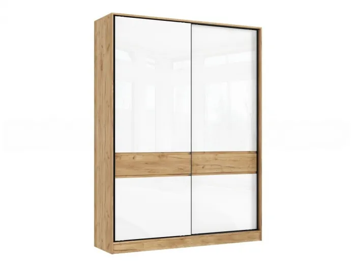 Спальня дуб крафт/белый глянец