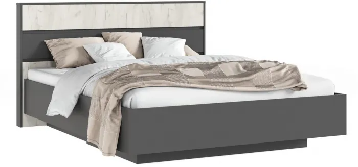 Спальня графит/дуб крафт белый