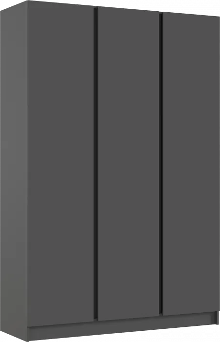 Келвин Шкаф 3-х створчатый 1500, Графит, Графит