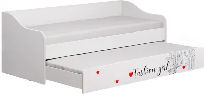 Вега NEW Girl Кровать выдвижная (Белый / Белый глянец)