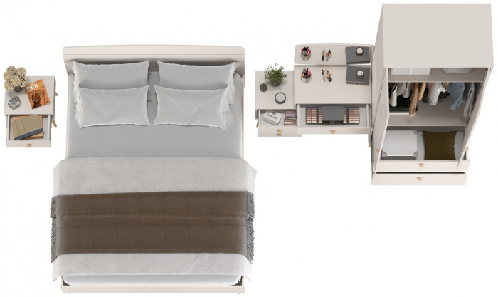 Афина Спальня 22-1600, кашемир серый