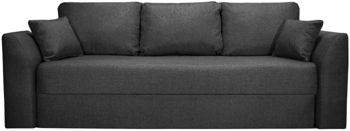 Диван-кровать Белфест 160х195, еврокнижка, велюр, черный