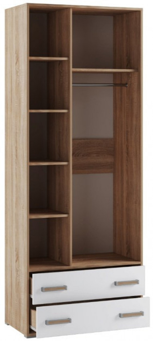 Модульная детская спальня Бланка, набор 3, Дуб сонома/Белый с фотопечатью