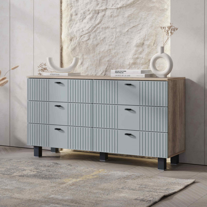 "Олива" КМ-04 комод Дуб каньон/MF11 шарли бриз