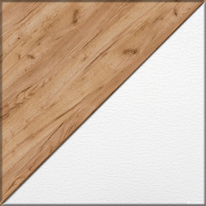 Лидер-8 Пенал МД 21Б + Тумба МД 3.16, белый шагрень/крафт золото