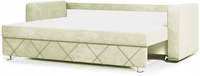 Раскладной диван-кровать, прямой, еврокнижка, цвет бежевый, Стелла 145х190