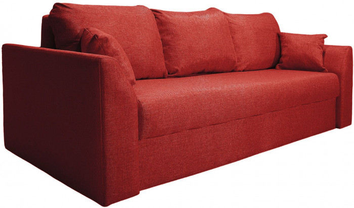 Диван-кровать Белфест 160х195, еврокнижка, велюр, красный