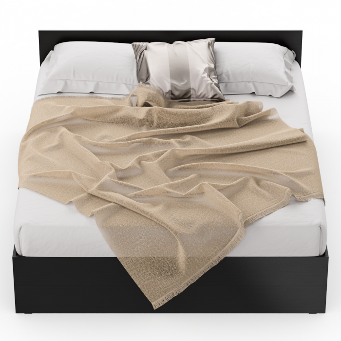 Стандарт Кровать 1600, цвет венге, ШхГхВ 163,5х203,5х70 см., сп.м. 1600х2000 мм., без матраса, основание есть