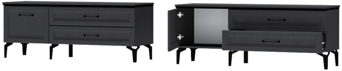 Шарм Тумба Т-2 Антрацит/Рамка