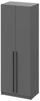 шкаф распашной Берген ПРО ШК-800 серый графит/серый графит