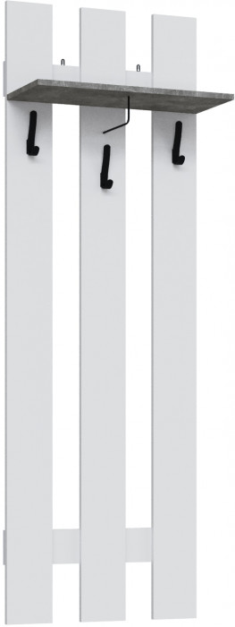 Вешалка Мадрид (0,6), Белый/Ателье светлое