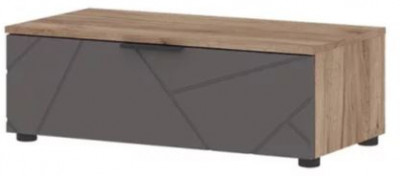 ОРЕГОН ТБ 01 Тумба 800 (800х275х400) Фасад МДФ АСФАЛЬТ СУПЕРМАТ,ДУБ КРАФТ ТАБАЧНЫЙ/Корпус ДУБ КРАФТ ТАБАЧНЫЙ