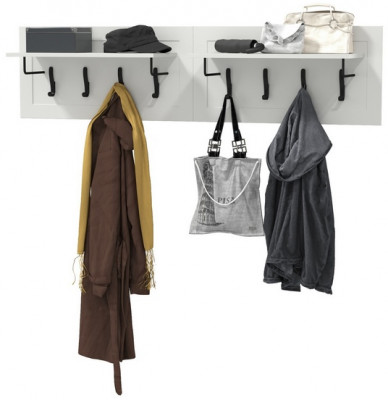 Остин 15.12 Вешалка + 15.12 Вешалка, белый шагрень