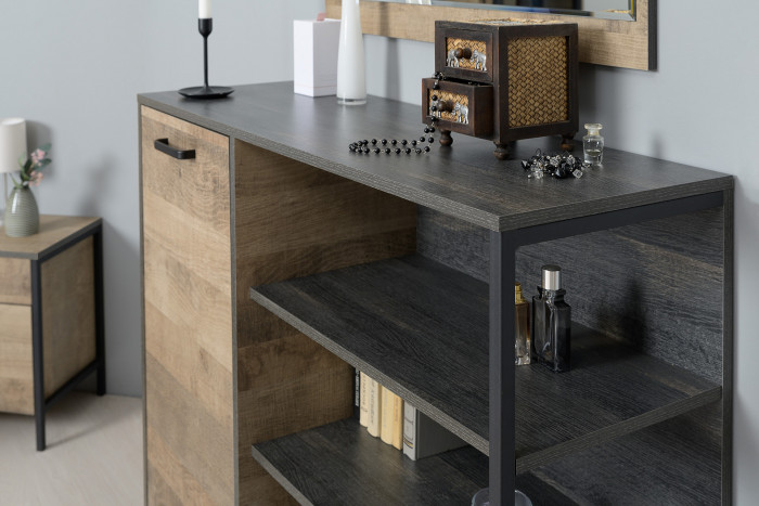 Трувор Гостиная 106, дуб гранж песочный/интра