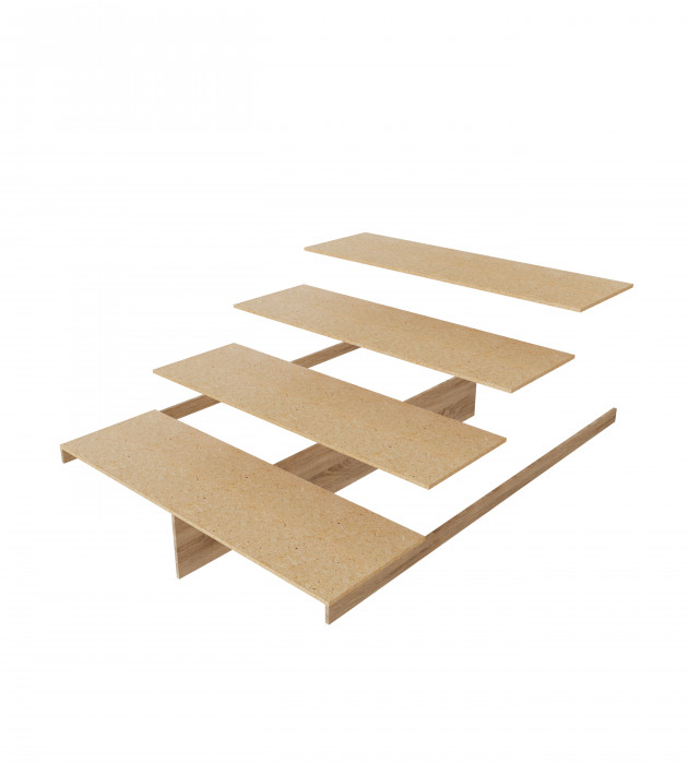 Ричард Кровать РКР-2 (1,6) с настилом ДСП, Ясень анкор светлый