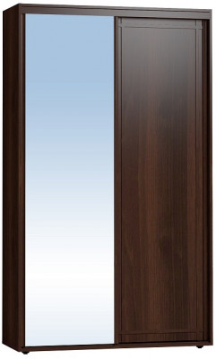 Шкаф-купе с зеркалом Sherlock 303 Орех Шоколадный
