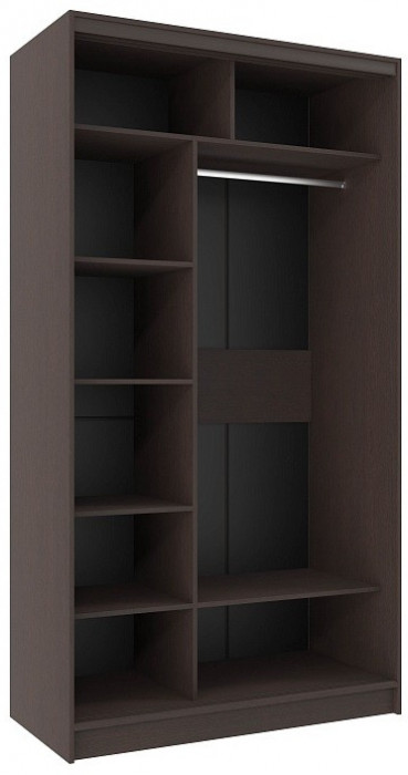 Шкаф-купе двухдверный 1200 Домашний Венге