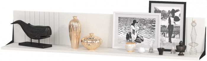 Валенсия Гостиная № 052, ЛДСП белый шагрень/МДФ белый шагрень