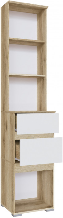 Плейона Тумба с ящиками делано/белый